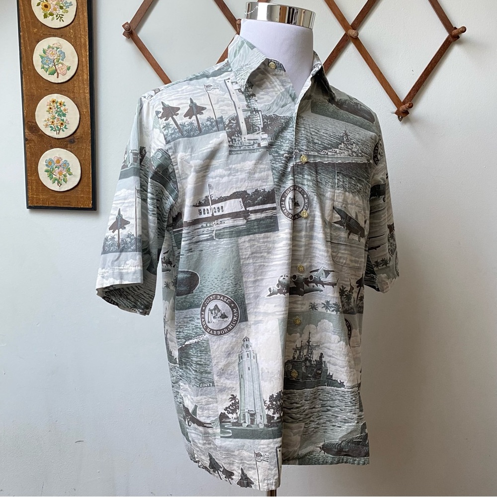 Vintage Reyn Spooner Pearl Harbor Hawaiian Shirt - Picture 12 of 15